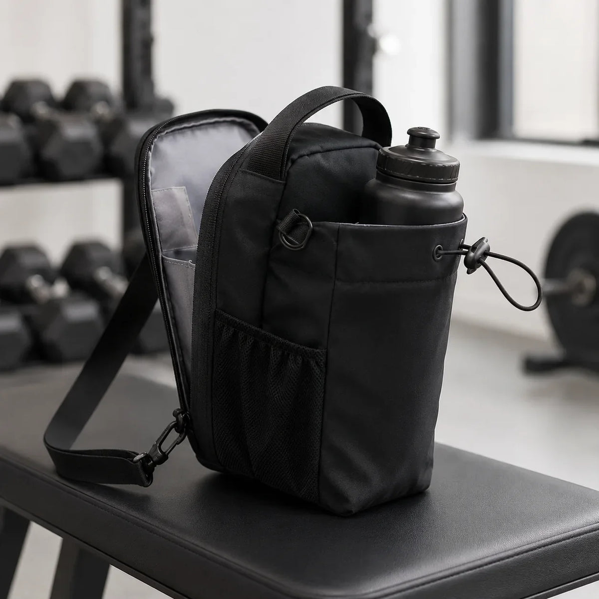 ATHREXX magnetic gym bag alternate product angle