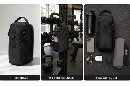 ATHREXX magnetic gym bag capacity and essentials